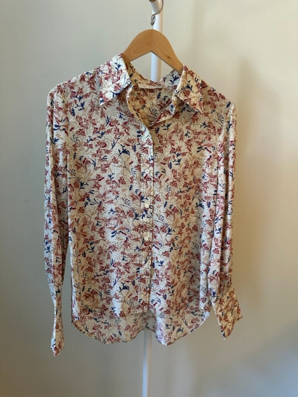 Chloé Silk Floral Blouse, Size 36